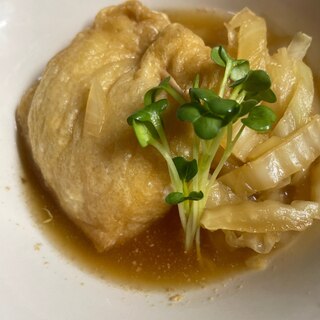 すき焼きのタレで簡単！白菜の芯と巾着玉子の甘辛煮